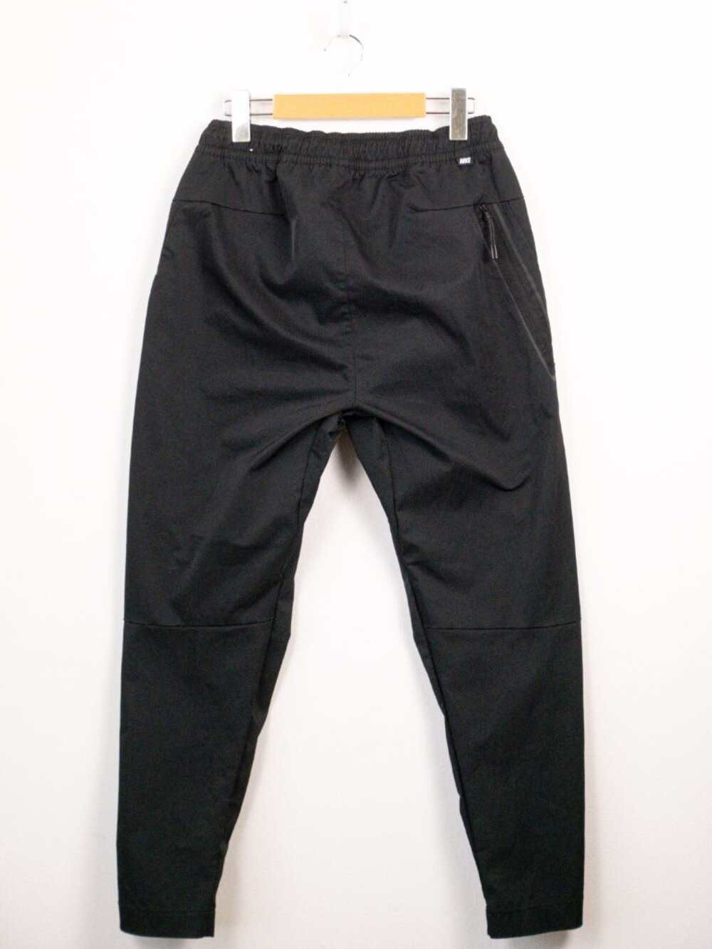 Nike Womens Dri-FIT Tapered Track Pants Joggers Back Zip Pocket Black M - Picture 7 of 9